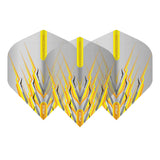Hardcore Snakebite Yellow Mohawk Standard Dart Flights by Red Dragon - view 2