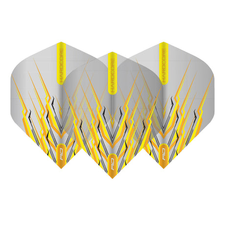 Hardcore Snakebite Yellow Mohawk Standard Dart Flights by Red Dragon - view 2