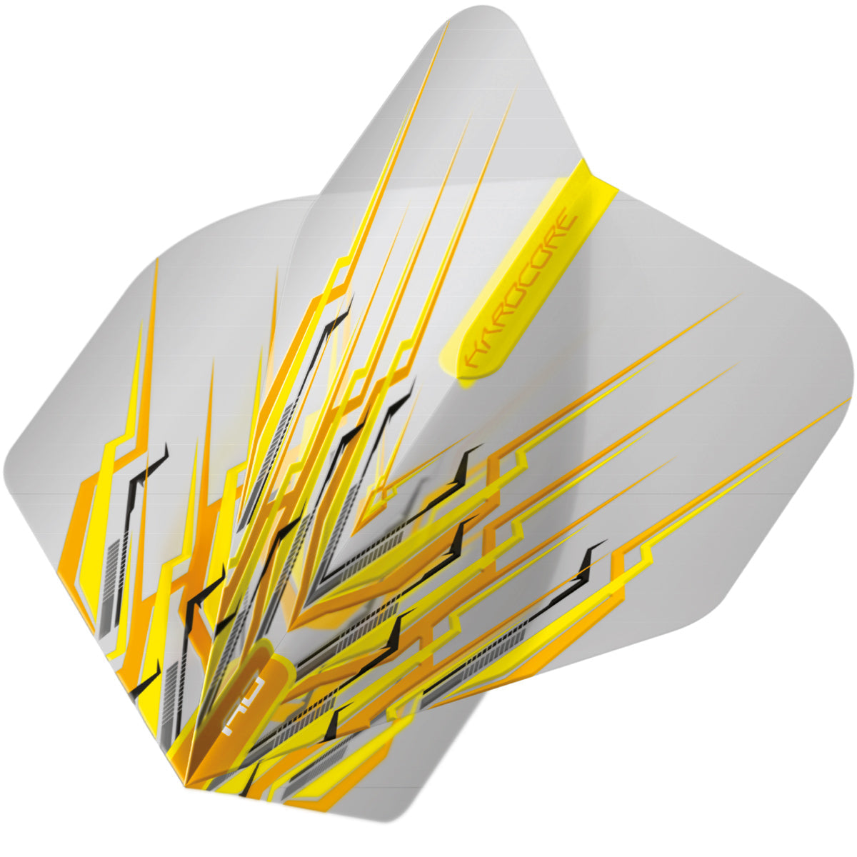 Hardcore Snakebite Yellow Mohawk Standard Dart Flights by Red Dragon - view 3