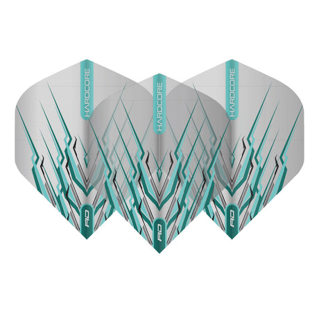 Hardcore Snakebite Light Blue Mohawk Standard Dart Flights by Red Dragon - view 2
