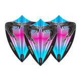 Hardcore Snakebite Pink & Blue Freestyle Dart Flights by Red Dragon - view 2