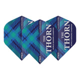 Hardcore Rob Thornton World Seniors Blue Standard Dart Flights by Red Dragon - view 2