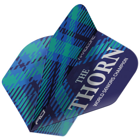 Hardcore Rob Thornton World Seniors Blue Standard Dart Flights by Red Dragon - view 3