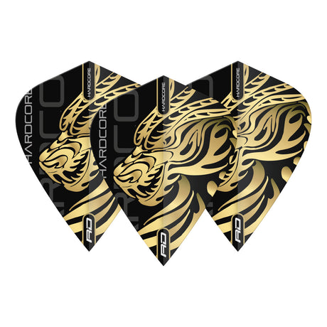 Hardcore Jonny Clayton Gold Dragon Kite Dart Flights by Red Dragon - view 2