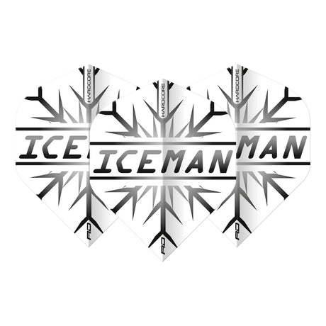 Hardcore Gerwyn Price Grey Snowflake Standard Dart Flights by Red Dragon - view 2