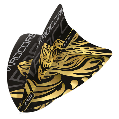 Hardcore Jonny Clayton Gold Dragon Freestyle Dart Flights by Red Dragon - view 3