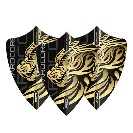 Hardcore Jonny Clayton Gold Dragon Freestyle Dart Flights by Red Dragon - view 2