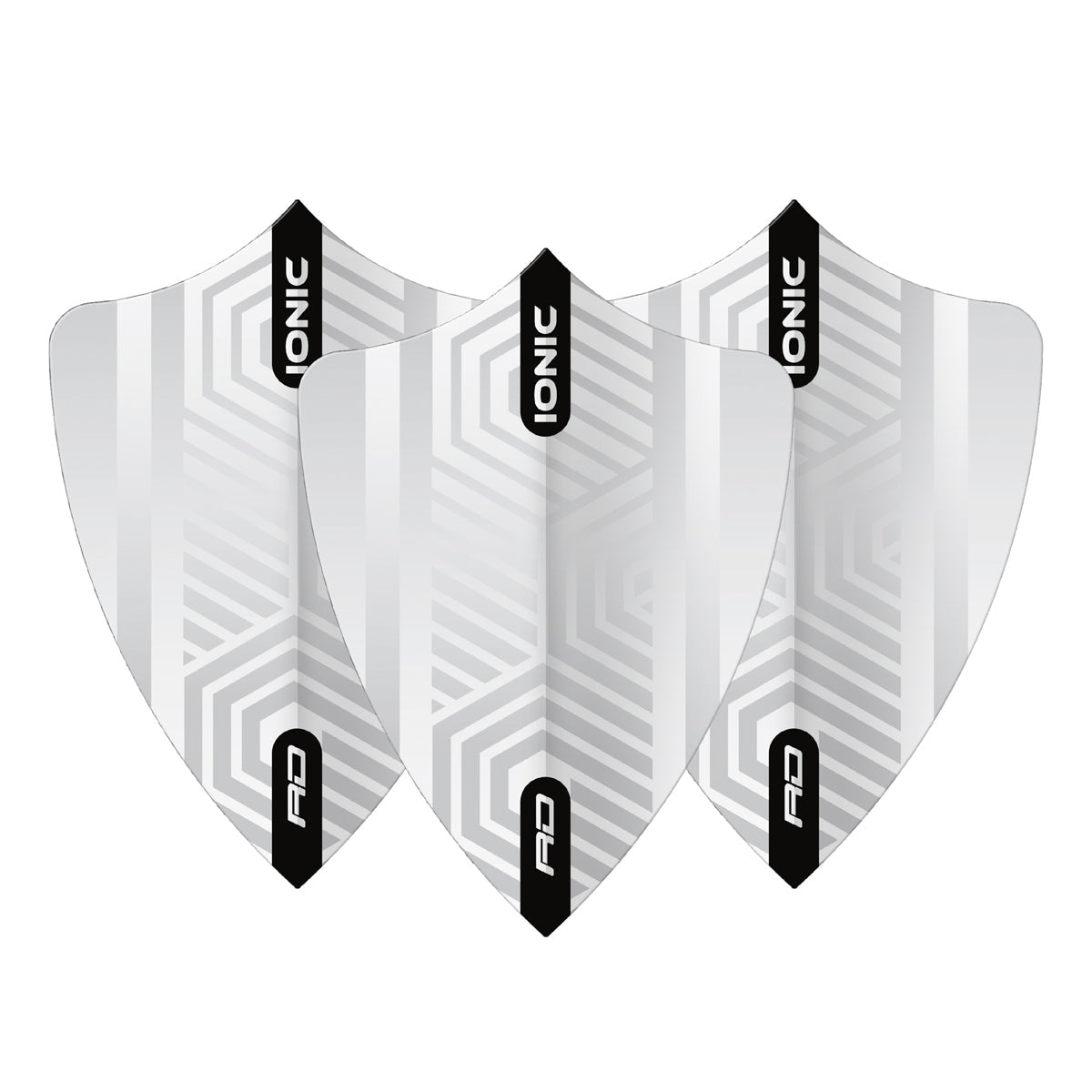 Hardcore White Freestyle Dart Flights by Red Dragon - view 2