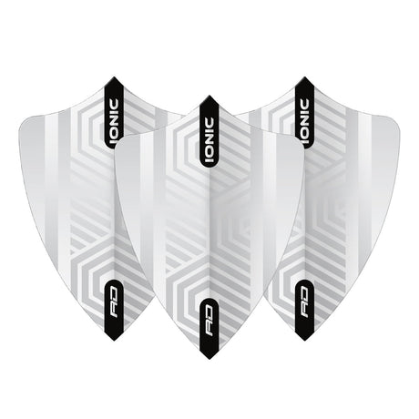 Hardcore White Freestyle Dart Flights by Red Dragon - view 2