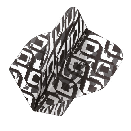Hardcore Radical Black & White Standard Dart Flights by Red Dragon - view 3