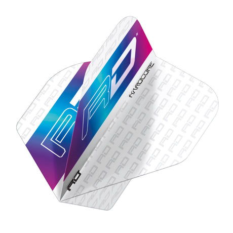 Hardcore XT RD Logo Rainbow Standard Dart Flights by Red Dragon - view 3
