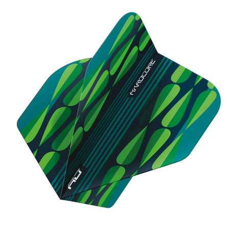 Hardcore Radical Green Teardrop Standard Dart Flights by Red Dragon - view 3
