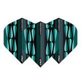 Hardcore Radical Turquoise Teardrop Standard Dart Flights by Red Dragon - view 2