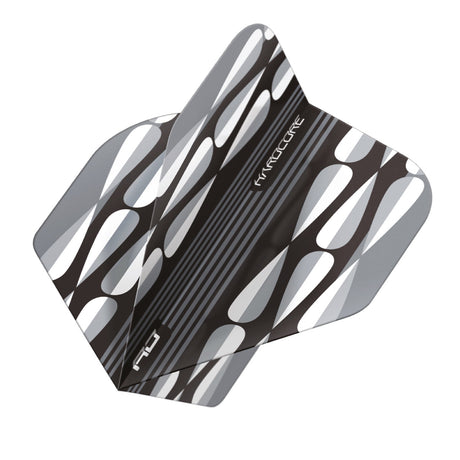 Hardcore Radical White Teardrop Standard Dart Flights by Red Dragon - view 3