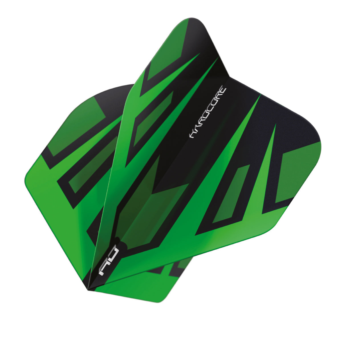 Hardcore Radical Green & Black Fan Standard Dart Flights by Red Dragon - view 3