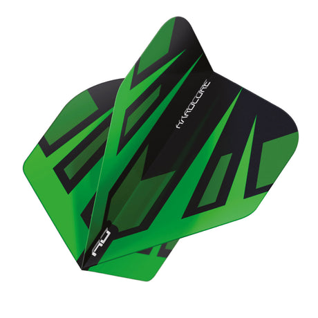 Hardcore Radical Green & Black Fan Standard Dart Flights by Red Dragon - view 3