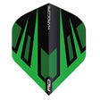 Hardcore Radical Green & Black Fan Standard Dart Flights by Red Dragon