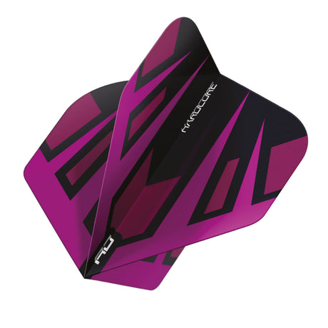 Hardcore Radical Purple & Black Fan Standard Dart Flights by Red Dragon - view 3