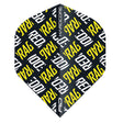 Hardcore XT Yellow and White Red Dragon Logo Standard Dart Flights by Red Dragon