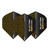 Hardcore Premium Jonny Clayton Gold & Black Standard Dart Flights by Red Dragon - view 2