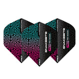 Hardcore Premium Snakebite Black & Rainbow Standard Dart Flights by Red Dragon - view 2