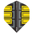 Hardcore Radical Black & Yellow Blocks Standard Dart Flights by Red Dragon