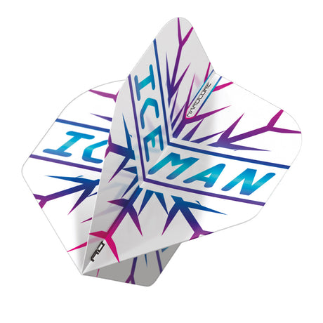 Hardcore Gerwyn Price Rainbow Snowflake Standard Dart Flights by Red Dragon - view 3