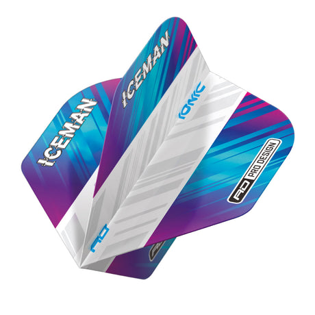Hardcore Ionic Gerwyn Price Rainbow & White Standard Dart Flights by Red Dragon - view 3