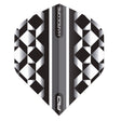 Hardcore Radical White & Black Geometric Standard Dart Flights by Red Dragon
