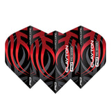 Hardcore Jonny Clayton Black & Red Tribal Standard Dart Flights by Red Dragon - view 2