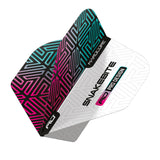 Hardcore Premium Snakebite White & Rainbow Standard Dart Flights by Red Dragon - view 3
