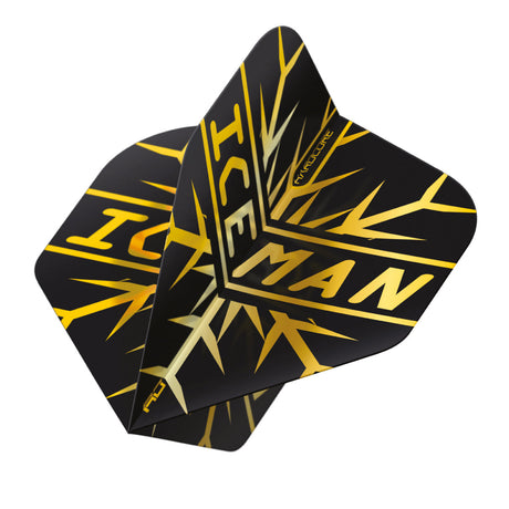 Hardcore Premium Gerwyn Price Gold Snowflake Standard Dart Flights by Red Dragon - view 3