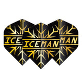 Hardcore Premium Gerwyn Price Gold Snowflake Standard Dart Flights by Red Dragon - view 2