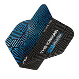 Hardcore Premium Gerwyn Price Blue & Black Standard Dart Flights by Red Dragon - view 3