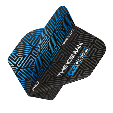 Hardcore Premium Gerwyn Price Blue & Black Standard Dart Flights by Red Dragon - view 3