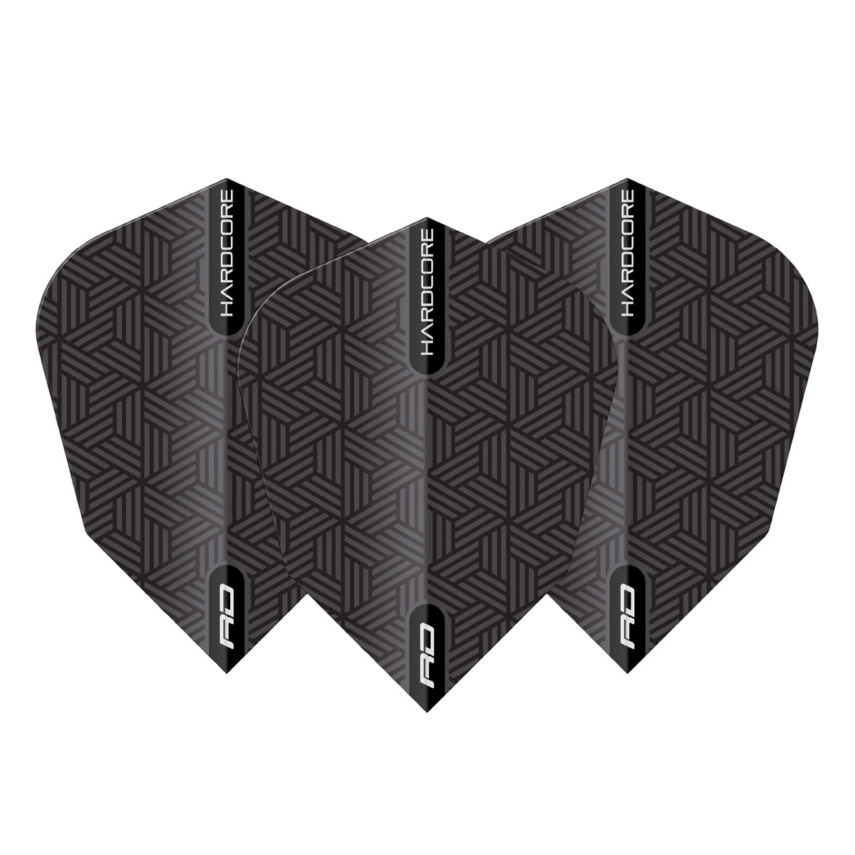 Black V-Standard Dart Flights by Red Dragon - view 2