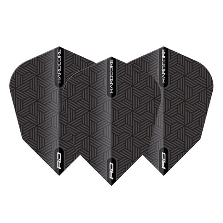 Black V-Standard Dart Flights by Red Dragon - view 2