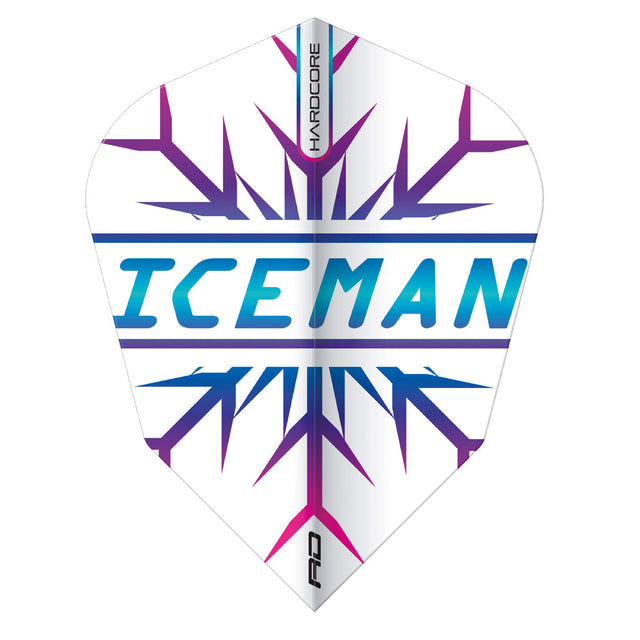 Hardcore Gerwyn Price Rainbow Snowflake V Standard Flights V-Standard Dart Flights by Red Dragon