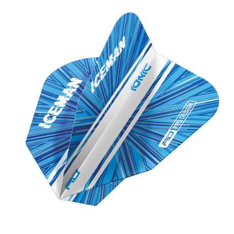 Hardcore Ionic Gerwyn Price Blue Burst V Standard Flights V-Standard Dart Flights by Red Dragon - view 3