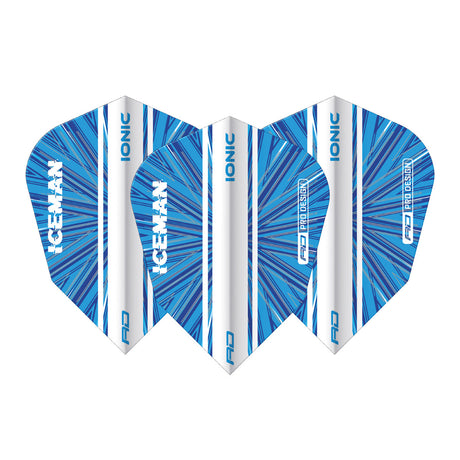 Hardcore Ionic Gerwyn Price Blue Burst V Standard Flights V-Standard Dart Flights by Red Dragon - view 2