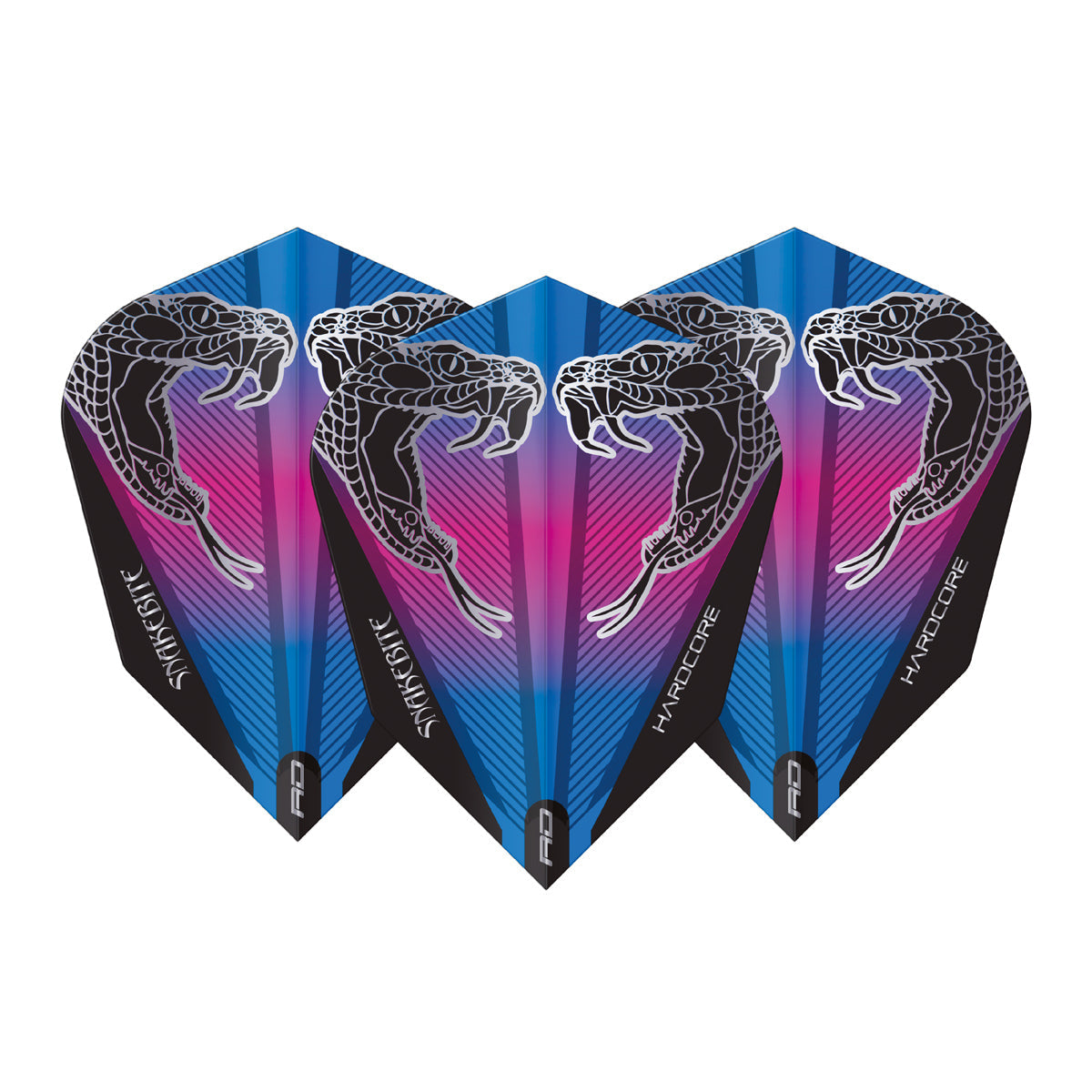 V Standard Snake Black Transparent V-Standard Dart Flights by Red Dragon - view 2