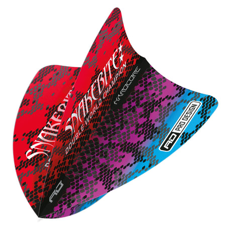 Hardcore Snakebite Multi Freestyle Dart Flights by Red Dragon - view 3