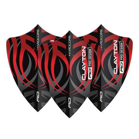 Hardcore Jonny Clayton Red Dragon Freestyle Dart Flights by Red Dragon - view 2