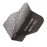 Hardcore Cool Hand Grey and White Standard Dart Flights by Red Dragon - view 3
