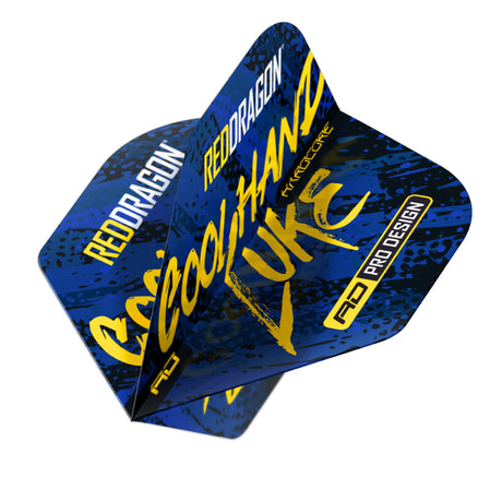 Luke Humphries Signature Blue Hardcore Standard Dart Flights by Red Dragon - view 3