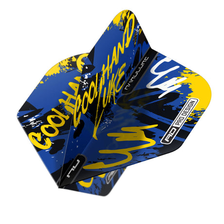 Luke Humphries Graffiti Blue Hardcore Standard Dart Flights by Red Dragon - view 3