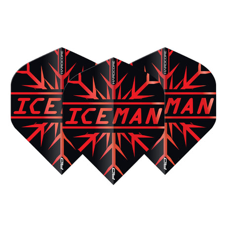 Gerwyn Price Red Hardcore Premium Standard Dart Flights by Red Dragon - view 2