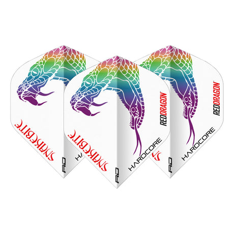 Peter Wright Black & White Yin Yang Standard Dart Flights by Red Dragon - view 4