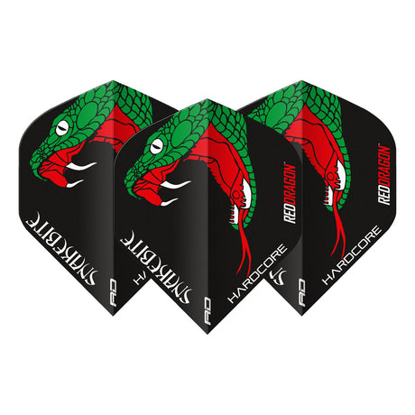 Peter Wright Black & White Yin Yang Standard Dart Flights by Red Dragon - view 6