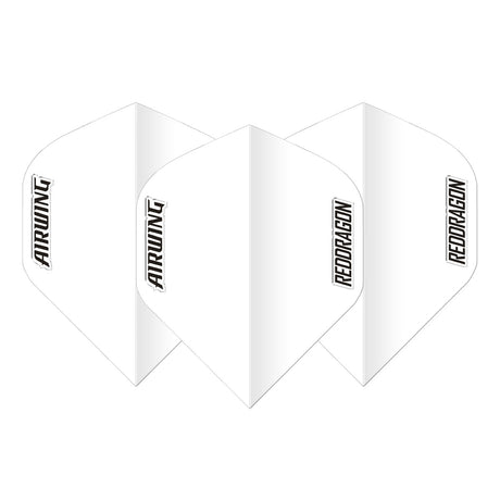 Airwing White Standard Dart Flights by Red Dragon - view 2